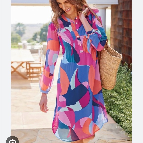 Soft Surroundings Jubilant tunic dress | size medium - Picture 3 of 9